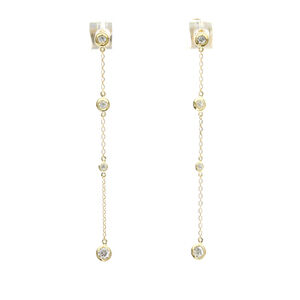 Ponte Vecchio Diamond Drop Earrings Diamond Yellow Gold (18K) Drop Earrings Gold